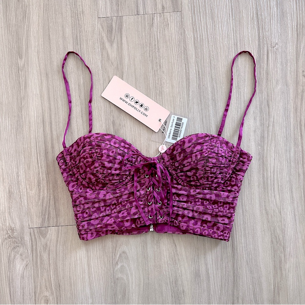 Oh Polly Corset Bustier Crop Top